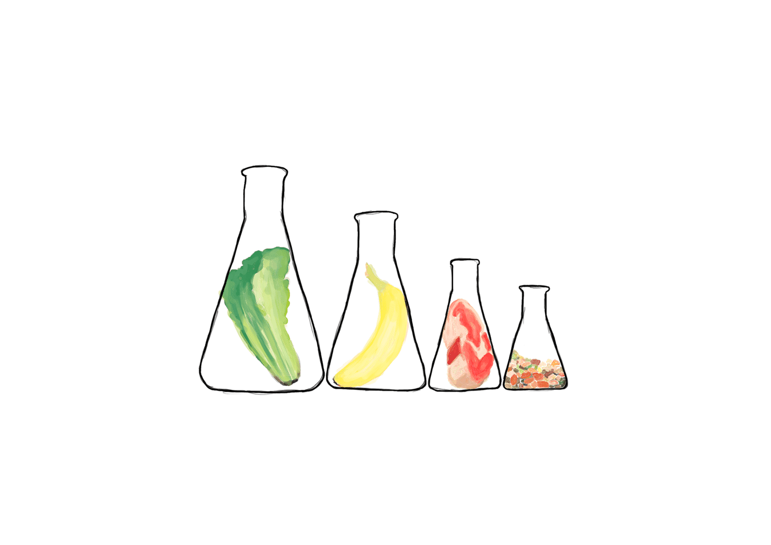 Food test tubes